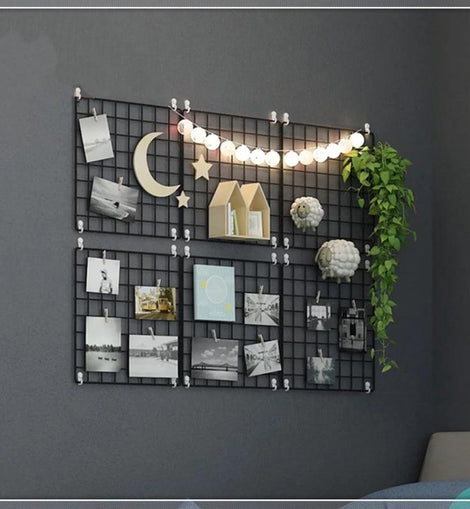 Iron Grid Wall Organizer